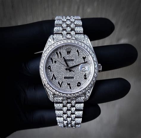 rolex arabic dial diamonds